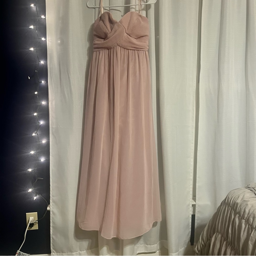 Blush bridesmaid dress